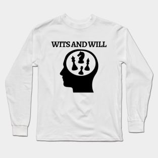 Chess - Wits and will Long Sleeve T-Shirt